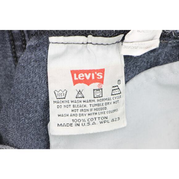 90s Vintage Levi's 501 Black Denim Jeans Made in USA W30 - Picture 10 of 11